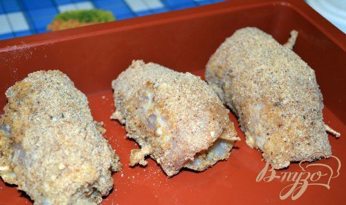 Рулетики куриные с ветчиной и ананасом Рулетики куриные с ветчиной и ананасом