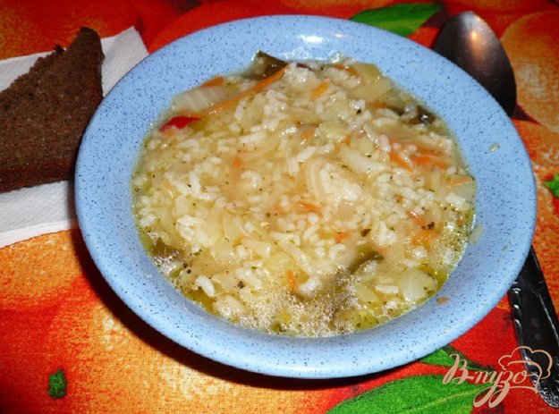 суп з капустою і рисом. як приготувати з фото