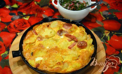 Картофельная запеканка под луковой шубой Картофельная запеканка под луковой шубой