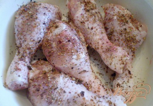 Ножки запеченные с рисом и овощами Ножки запеченные с рисом и овощами