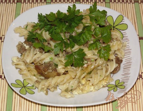 Макароны запеченные с печенью Макароны запеченные с печенью