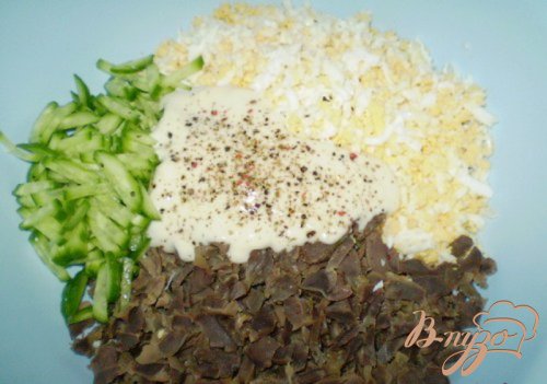 Салат из куриных желудков Салат из куриных желудков