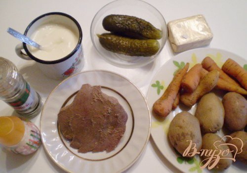 Салат с печенью Салат с печенью