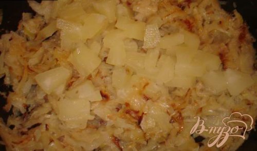 Нежная тушеная капусточка с ананасом Нежная тушеная капусточка с ананасом