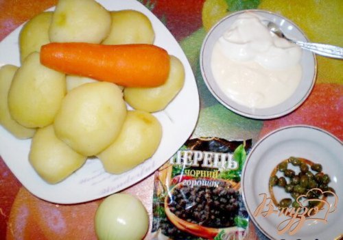 Теплый салат из картофеля с каперсами Теплый салат из картофеля с каперсами