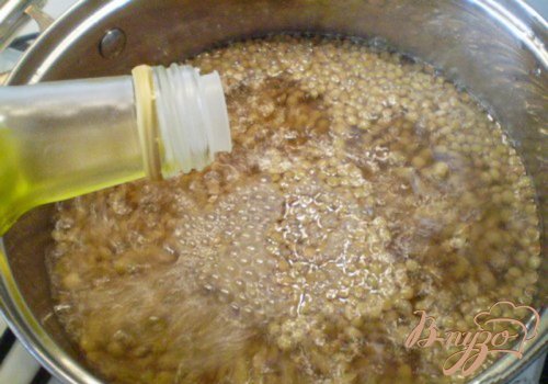 Чечевица с овощами и копченой колбасой Чечевица с овощами и копченой колбасой