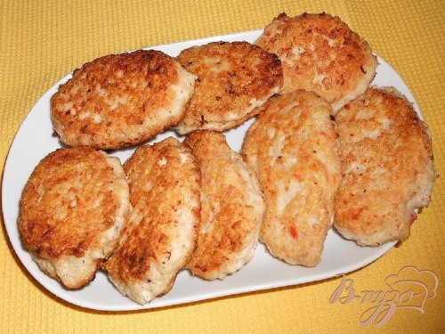 Котлеты куриные с помидором Котлеты куриные с помидором