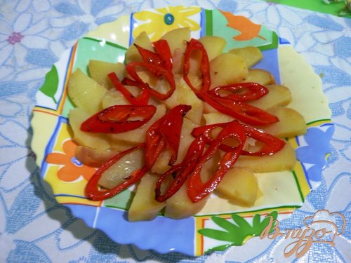 Теплый салат с печенью Теплый салат с печенью