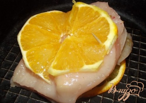 Куриная грудка запеченая с апельсином Куриная грудка запеченая с апельсином