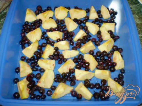 Шарлотка с яблоками и смородиной Шарлотка с яблоками и смородиной