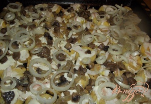 Картофель запеченный с грибами Картофель запеченный с грибами