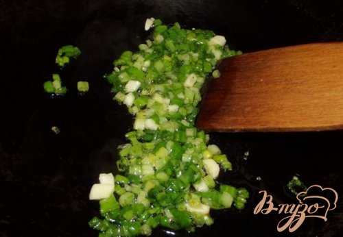 Макароны с фасолью, мясом и зеленью Макароны с фасолью, мясом и зеленью
