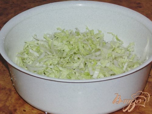 Нежный салат из пекинской капусты Нежный салат из пекинской капусты