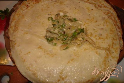 Блины с капустой и яйцом Блины с капустой и яйцом