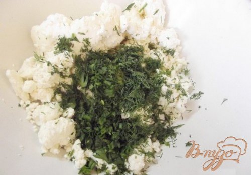 Закусочная творожная запеканка с зеленью Закусочная творожная запеканка с зеленью
