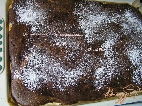 Шоколадный рулет с творожно-яблочной начинкой Шоколадный рулет с творожно-яблочной начинкой