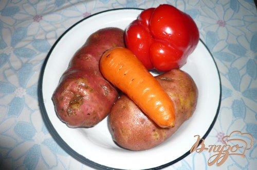 Картофель с рисом тушеный Картофель с рисом тушеный