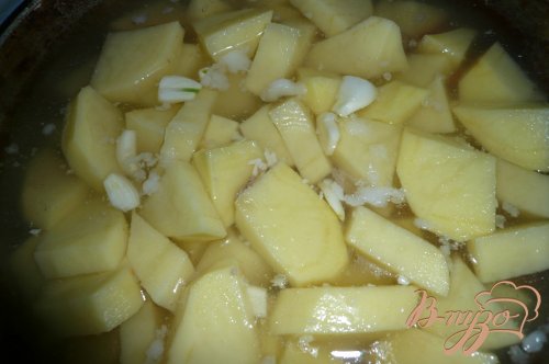 Картофель с рисом тушеный Картофель с рисом тушеный