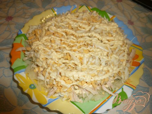 Салат из куриного мяса с морковью по-корейски Салат из куриного мяса с морковью по-корейски