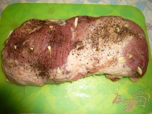 Свинина запеченная с яблоками Свинина запеченная с яблоками