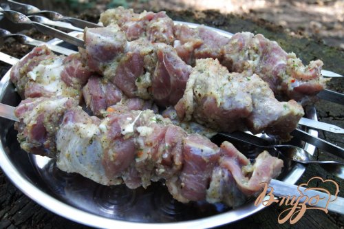 Шашлык свиной в луке Шашлык свиной в луке