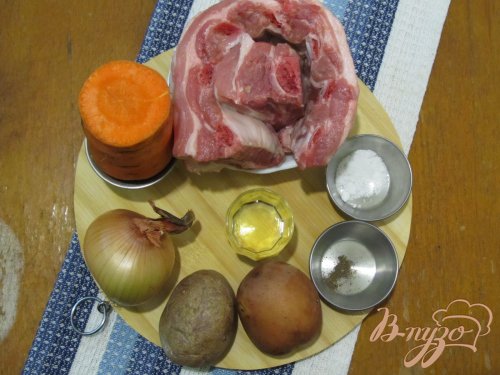 Тушеная картошка с ребрышками Тушеная картошка с ребрышками