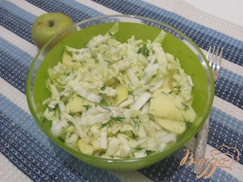 Салат с оливковым маслом и пекинской капустой рецепт с Салат с оливковым маслом и пекинской капустой рецепт с