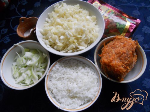 Капуста тушеная с рисом Капуста тушеная с рисом