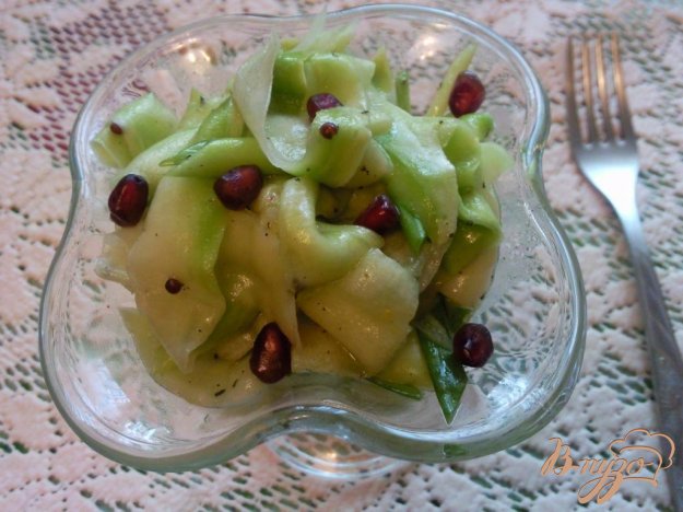 салат з кабачків і зеленого лука. як приготувати з фото