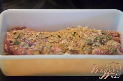 Свиная вырезка по-кубински с рисом шафрановым Свиная вырезка по-кубински с рисом шафрановым