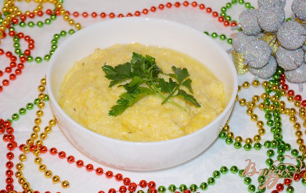 Кукурузная каша с травами и сырами Кукурузная каша с травами и сырами