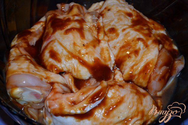 Курица в соусе Терияки с рисом и изюмом Курица в соусе Терияки с рисом и изюмом