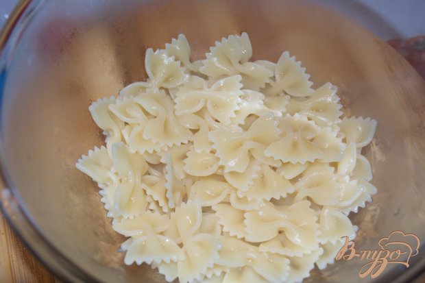Салат из макарон с цукини и лисичками Салат из макарон с цукини и лисичками