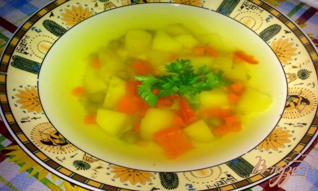 Суп із зеленим горошком "легкість". як приготувати з фото