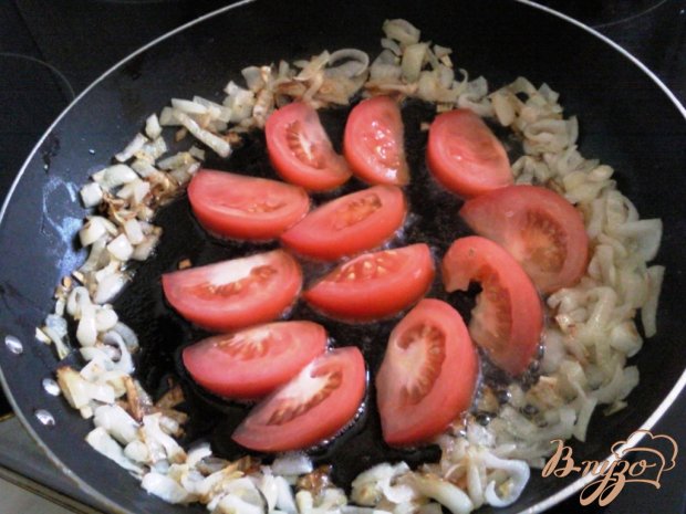 Яичница с овощами и брынзой Яичница с овощами и брынзой