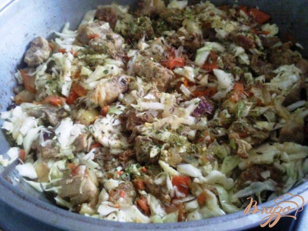 Плов с капустой и свининой Плов с капустой и свининой