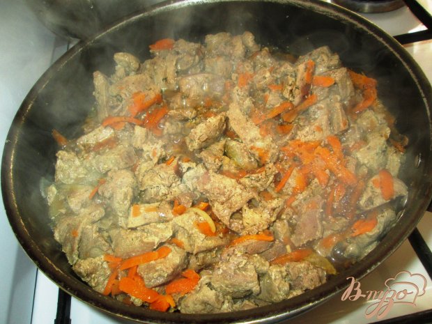 Гуляш из печени Гуляш из печени