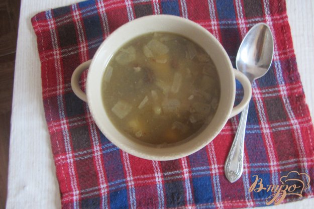 гороховий суп з опеньками.. як приготувати з фото
