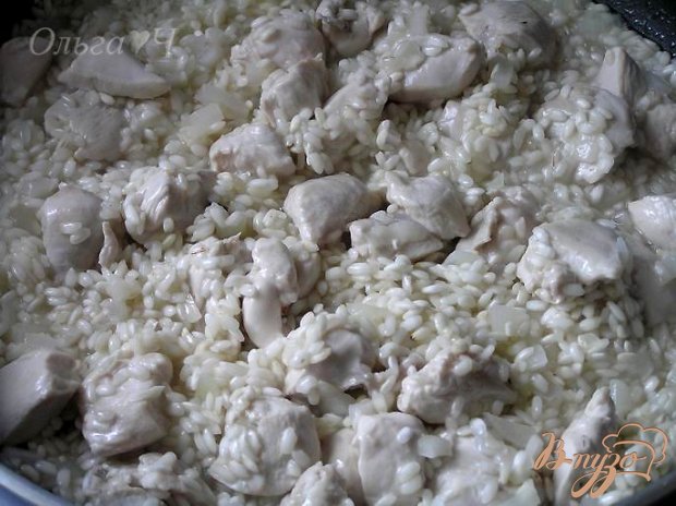 Ванильное ризотто с курицей, маскарпоне и мятой Ванильное ризотто с курицей, маскарпоне и мятой