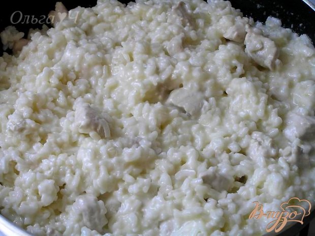 Ванильное ризотто с курицей, маскарпоне и мятой Ванильное ризотто с курицей, маскарпоне и мятой