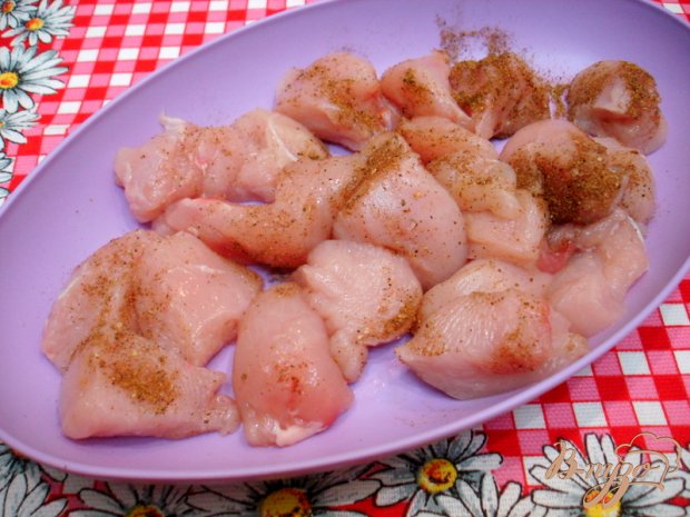 Куриные шашлычки с грибами Куриные шашлычки с грибами