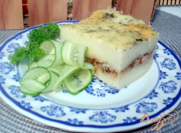 Картофельная запеканка с мясом Картофельная запеканка с мясом