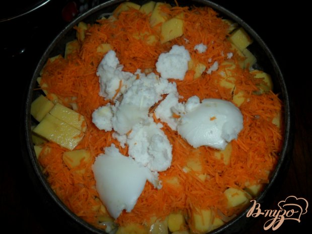 Тушенная картофель с свиными ребрами Тушенная картофель с свиными ребрами