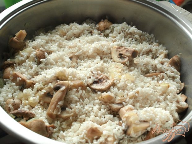 Шила-плов с шампиньонами Шила-плов с шампиньонами