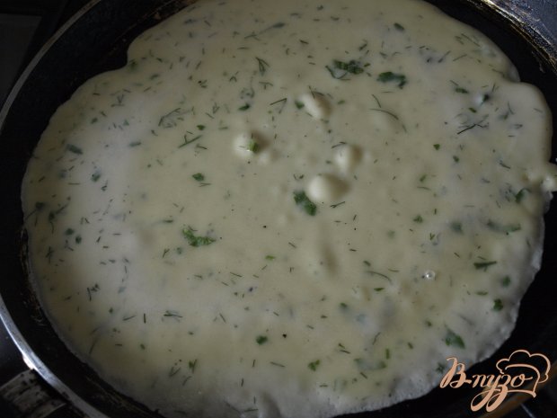 Салат с блинчиками с сёмгой и овощами Салат с блинчиками с сёмгой и овощами