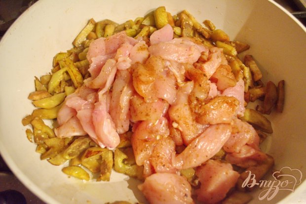 Куриное филе с баклажаном Куриное филе с баклажаном