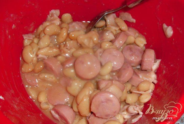 Сырный тарт с фасолью и беконом Сырный тарт с фасолью и беконом
