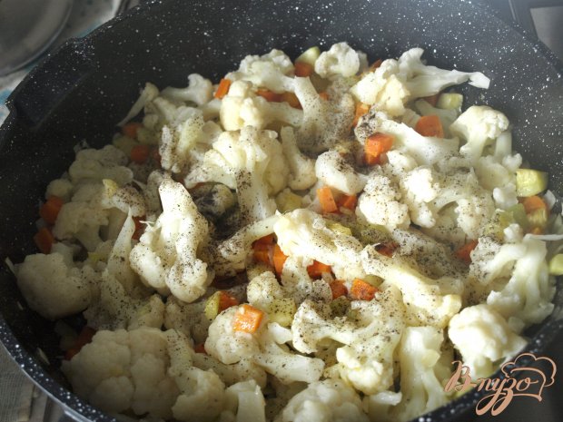 Омлет с цветной капустой и кабачками Омлет с цветной капустой и кабачками