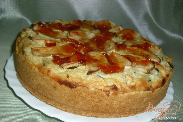 яблучно-рисовий пиріг. як приготувати з фото