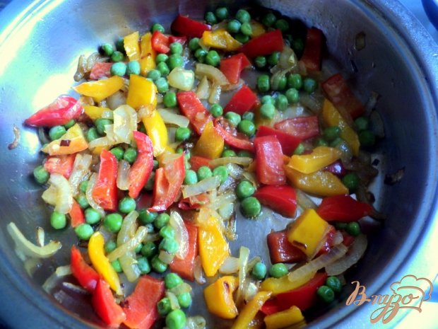 Картофельная корзинка с овощами и ветчиной Картофельная корзинка с овощами и ветчиной